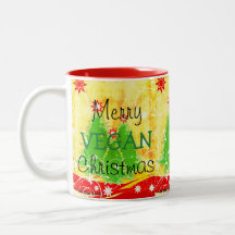 Merry Vegan Christmas, Christmas Mug For Vegan