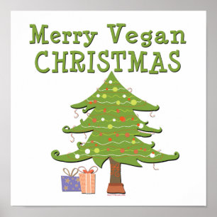 Merry Vegan Christmas Poster