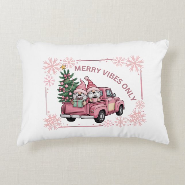 Merry Vibes only Decorative Cushion (Front)