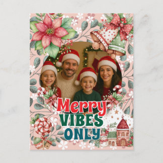 Merry Vibes Only – Funny Christmas Card 