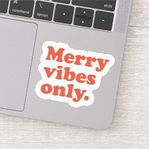Merry Vibes Only retro Christmas holiday