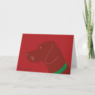 Merry Vizsla Christmas Holiday Card