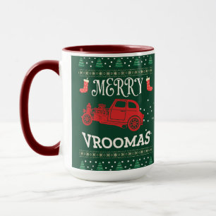 MERRY VROOMAS - CHRISTMAS UGLY SWEATER MUG