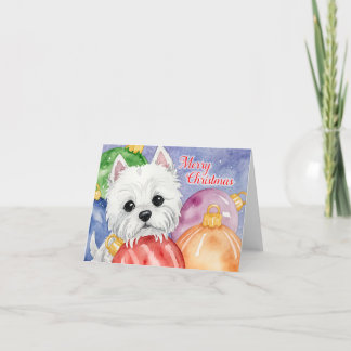 Merry Westie Christmas Holiday Card