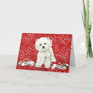 Merry Westie Christmas Holiday Card