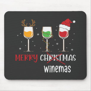 Merry Winemas Mouse Pad
