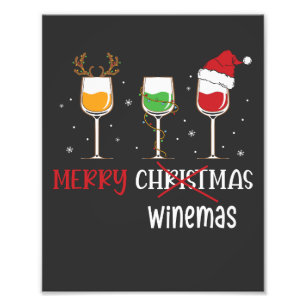 Merry Winemas Photo Print