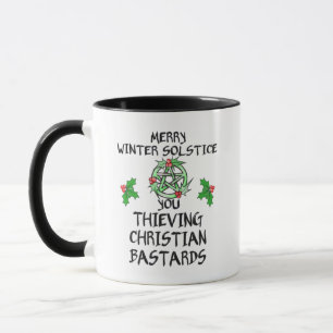 merry winter solstice mug
