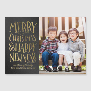 Merry Wishes Holiday Thin Magnetic Card