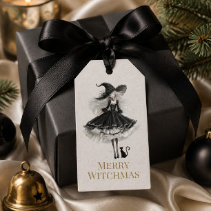 Merry Witchmas – Gothic Witch Gift Tag
