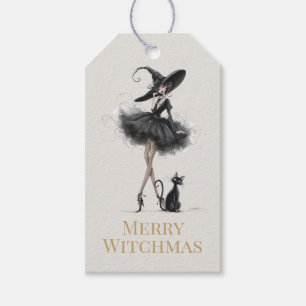 Merry Witchmas – Playful Gothic Witch Gift Tag