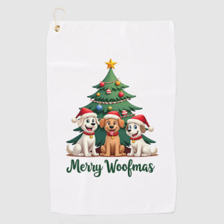 Merry Woofmas (2) Golf Towel