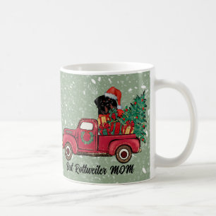 Merry Woofmas! Best Rottweiler Mum Personalised Coffee Mug