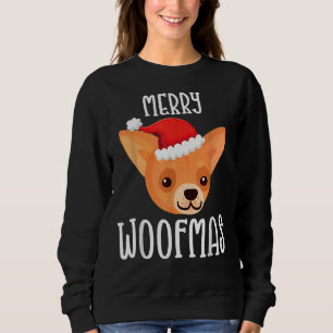 Merry Woofmas Chihuahua Puppy Santa Dog Christmas Sweatshirt