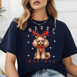 Merry Woofmas Christmas Tri-Blend Shirt