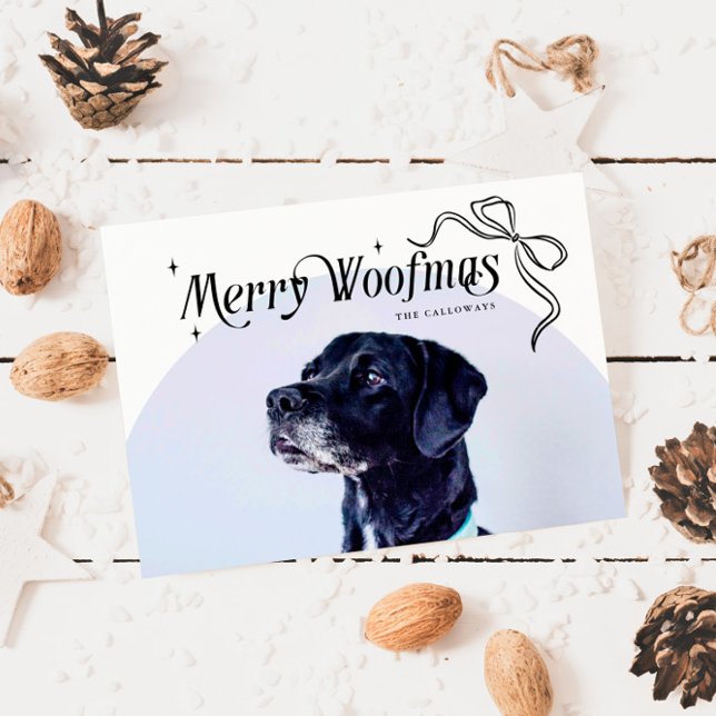 Merry Woofmas Dog Christmas Holiday Card (Creator Uploaded)