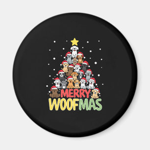 Merry Woofmas - Merry Christmas For Dog Lovers (3) Magnet