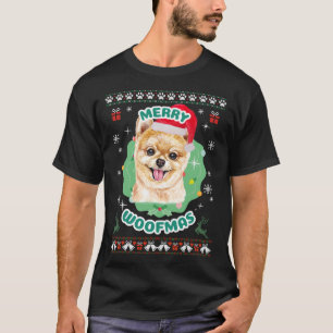 Merry Woofmas Pomeranian T-Shirt