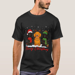 Merry Woofmas Santa Reindeer Elf Dachshund Christm T-Shirt