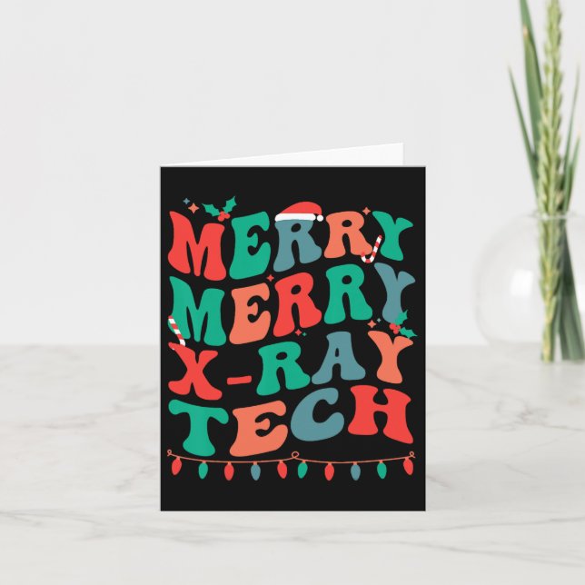 Merry X-ray Tech  Card (Front)