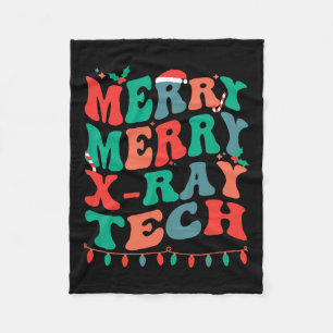 Merry X-ray Tech  Fleece Blanket