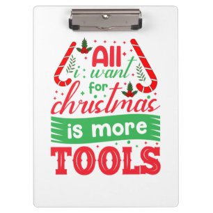 Merry Xmas All I Want For Christmas Clipboard