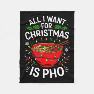 Merry Xmas All I Want For Christmas Pho Men Women Fleece Blanket