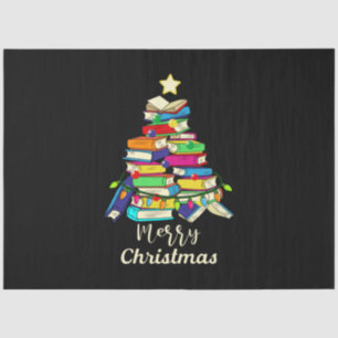 Merry Xmas Book Christmas Tree Tissue Paper