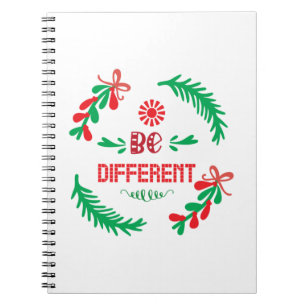 Merry Xmas Christmas Be Different Notebook
