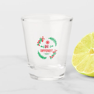 Merry Xmas Christmas Be Different Shot Glass