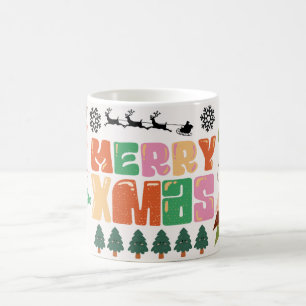 merry xmas Christmas with Candy Canes Gifts Coffee Mug