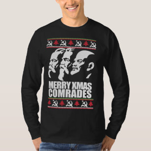 MERRY XMAS COMRADE Ugly Christmas Sweater Marx Eng