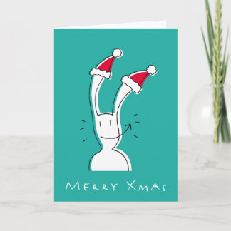 Merry Xmas Greeting Card by BixTheRabbit