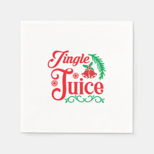 Merry Xmas Happy Jingle Juice Napkin