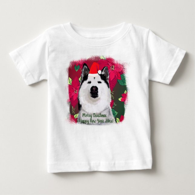 Merry Xmas, Happy New Year Baby T-Shirt (Front)