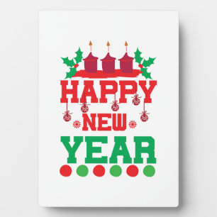 Merry Xmas Happy New Year Plaque
