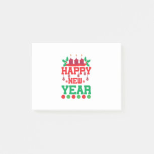 Merry Xmas Happy New Year Post-it Notes