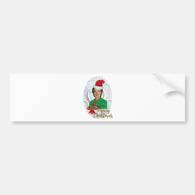 merry xmas Hillary clinton Bumper Sticker (Front)