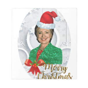 merry xmas Hillary clinton Notepad