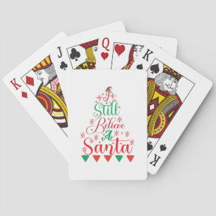 Merry Xmas I Still Believe A Santa Playing Cards