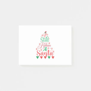 Merry Xmas I Still Believe A Santa Post-it Notes