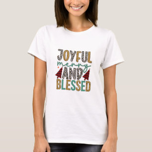 Merry Xmas Joyful Merry And Blessed T-Shirt