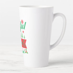 Merry Xmas Joyful Merry Blessed Latte Mug