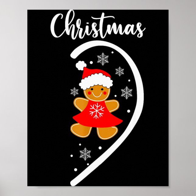 Merry Xmas Matching Christmas Pajama Black Crew Ne Poster (Front)