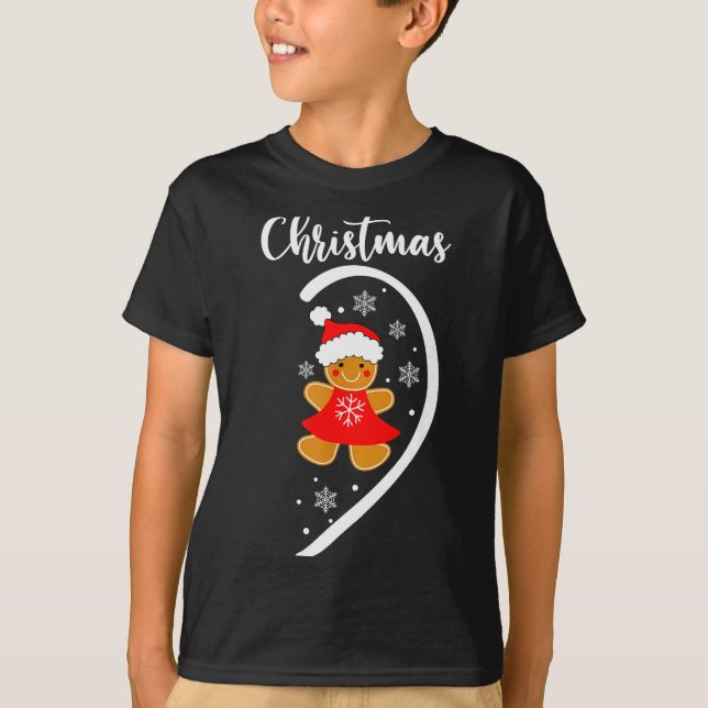 Merry Xmas Matching Christmas Pajama Black Crew Ne T-Shirt (Front)