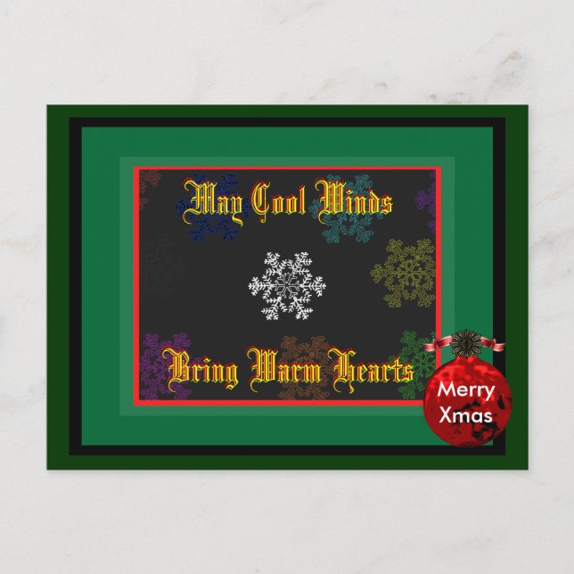 Merry Xmas May Cool Winds Bring Template 2 (Front)