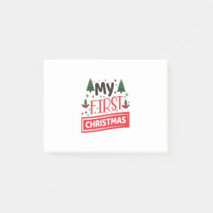 Merry Xmas My First Christmas Post-it Notes