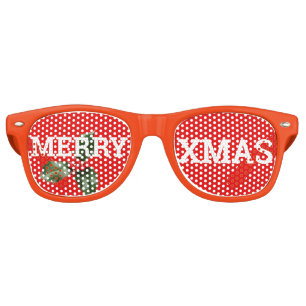 MERRY XMAS retro Shades / Fun Party Sunglasses