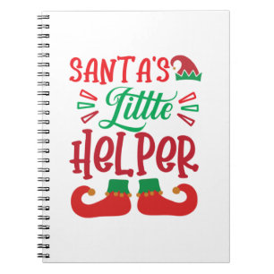 Merry Xmas Santa Little Helper Notebook