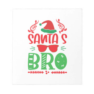 Merry Xmas Santas Brother Notepad